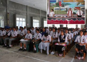 BPBD Toba Sosialisasi Menghadapi Bencana Gempa Bumi  Kepada Pelajar SMA