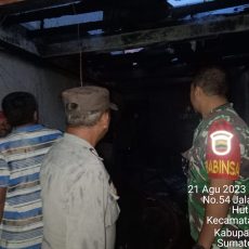 Satu Unit Rumah di Lalap Sijago Merah di Desa Huta Gurgur I,Silaen