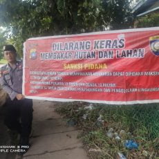 Polsek Batu Ampar Sosialisasi Karhutla Kepada Masyarakat Batu Ampar