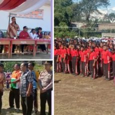 Jelang HUT RI ke 78, Bupati Poltak Buka Lomba Gerak Jalan di Silaen