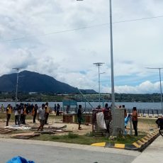 Dukung Aquabike Jetski World Championship, Polres Toba Gotong Royong Bersihkan Venue