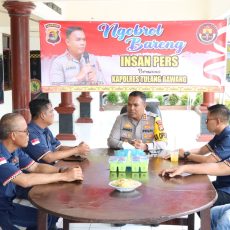 Kapolres Tulang Bawang Ngobrol Bareng Jurnalis, Siap Bangun Sinergitas