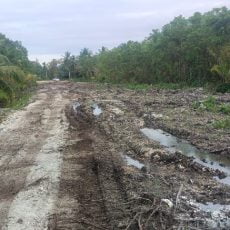 Proyek Peningkatan Jalan dan Bangunan Jembatan Bailey Labuhan Bajau di Mentawai Diduga Asal Jadi