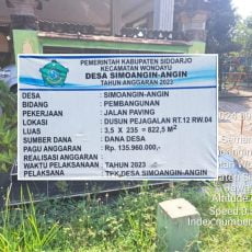 Inilah Fakta Serapan Anggaran Pembangunan Desa  Simoangin - Angin