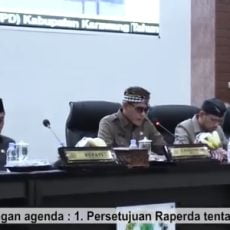 DPRD Kabupaten Karawang Rapat Paripurna Tentang Raperda Pengelolaan Barang Milik Daerah