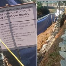 Pembangunan Turap Oleh CV Hamasat Prima Diduga Tidak Sesuai Spesifikasi Atau Asal Jadi