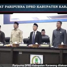 DPRD Kabupaten Karawang Laksanakan Rapat Paripurna