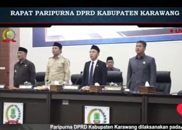 DPRD Kabupaten Karawang Laksanakan Rapat Paripurna