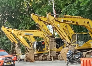 Polresta Padang Amankan Empat Unit Alat Berat Terkait Tambang Galian Ilegal.