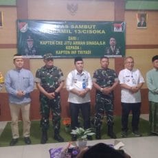 Kapten CKE Jitu Arman Sinaga, S,H Danramil 13/Cisoka Digantikan Oleh Kapten INF Triyadi