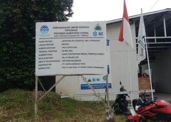 Proyek UPRATING IPA Milik PDAM Tirta Nadi Sumut Ambruk