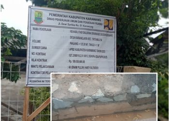 CV Cakrabuana Utama Diduga Rekayasa Volume Pekerjaan Turap