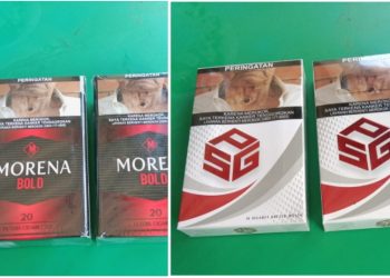 Rokok Morena Bold dan PSG Tanpa Cukai Marak di Kota Batam