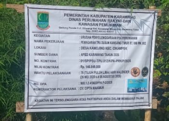 Pemagaran TPU Dusun Kamojing Timur Desa Kamojing Cikampek