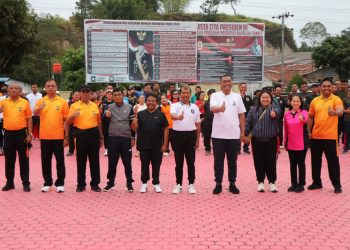 Polres Toba Gelar Olahraga Bersama Forkopimda