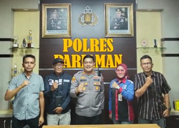 Kunjungan LSM Lami Sumbar dan Awak Media di Polres Pariaman