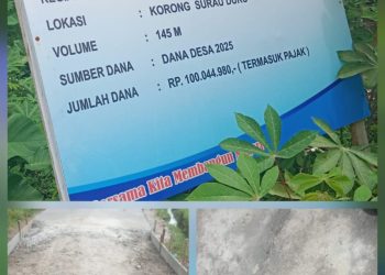 Proyek Rabat Beton di Nagari Bisati Sungai Sariak Diduga Ajang Korupsi