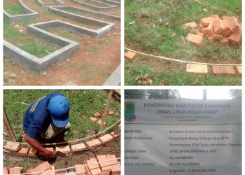 Pembangunan RTH Kecamatan Cikampek Asal Jadi DLH Masa Bodoh ?