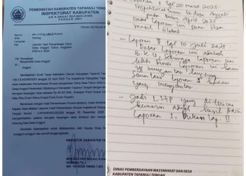 Dugaan “Kejahatan” Kades Anggoli di Bongkar inspektorat Tapteng