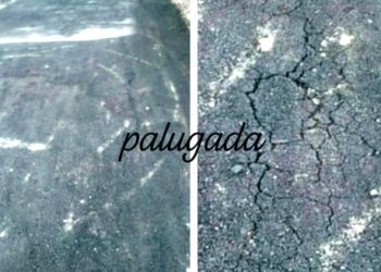 Jalan RSUD Sibar, Bermutu Retak Retak, Diduga Kuat Hasil Konspirasi Orang Dalam