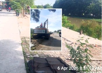 PJT  II Unit Wilayah II Rengasdengklok Normalisasi Saluran Induk B.TUB 4-5 Dengan Kondusif