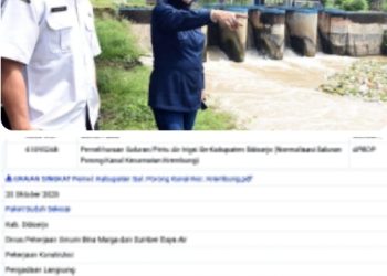 Kerusakan 4 Tahun Pintu Air Dilaporkan Hilang, Tanpa Pemeliharaan.