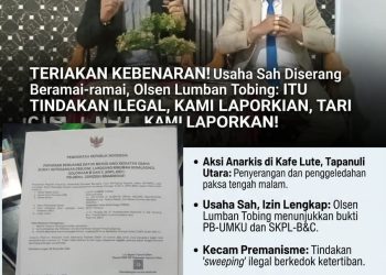 Pelaku Penyerangan Terhadap Kafe Lute di Taput Akan di Laporkan