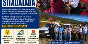 Germas Jalan Nyata Lewat Layanan di UPT Puskesmas Sitadatada