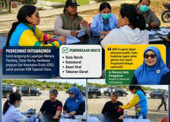 Tenaga Medis di Puskesmas Hutabaginda Cek Kesehatan ASN Taput