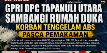 GPRI DPC Taput Sambangi Rumah Duka Korban Tenggelam ABS Pasca Pemakaman