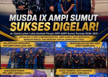 dr. David Luther Lubis Kembali Pimpin DPD AMPI Sumut Periode 2026–2031