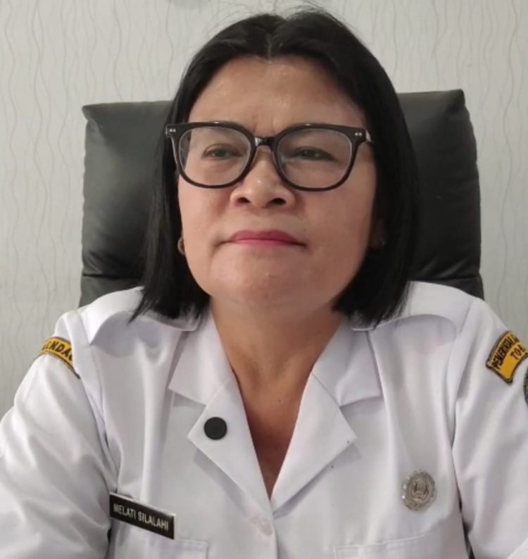 Kadis PMD PPA Kabupaten Toba Melati Silalahi dijumpai di ruang kerjanya, Rabu (08/07/2026).