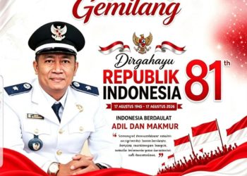 Kepala Desa Cikuya, Kec Solear Menguncapkan HUT RI ke 81